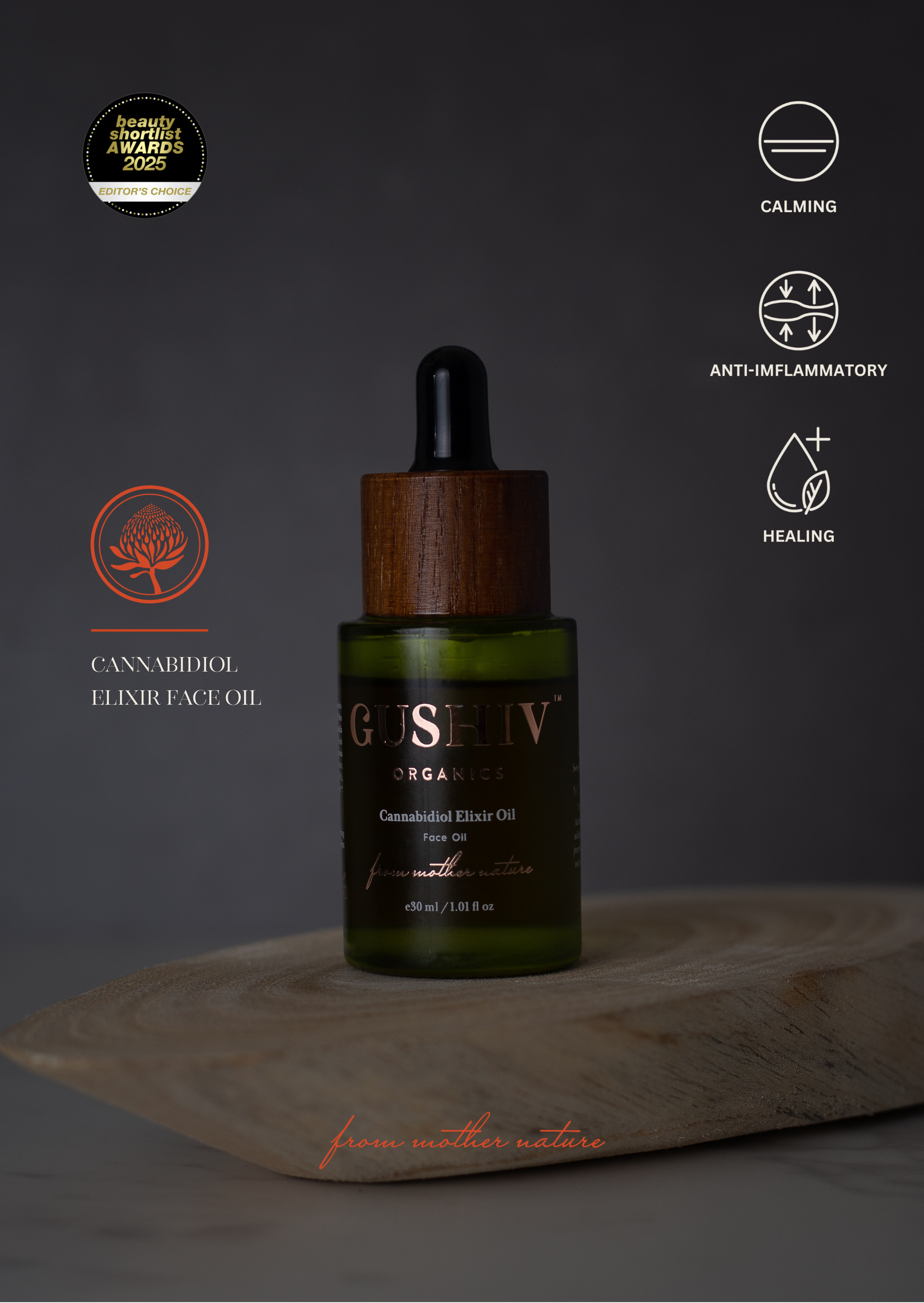 Cannabidiol Elixir Face Oil - Calming | Anti Inflammatory | Healing