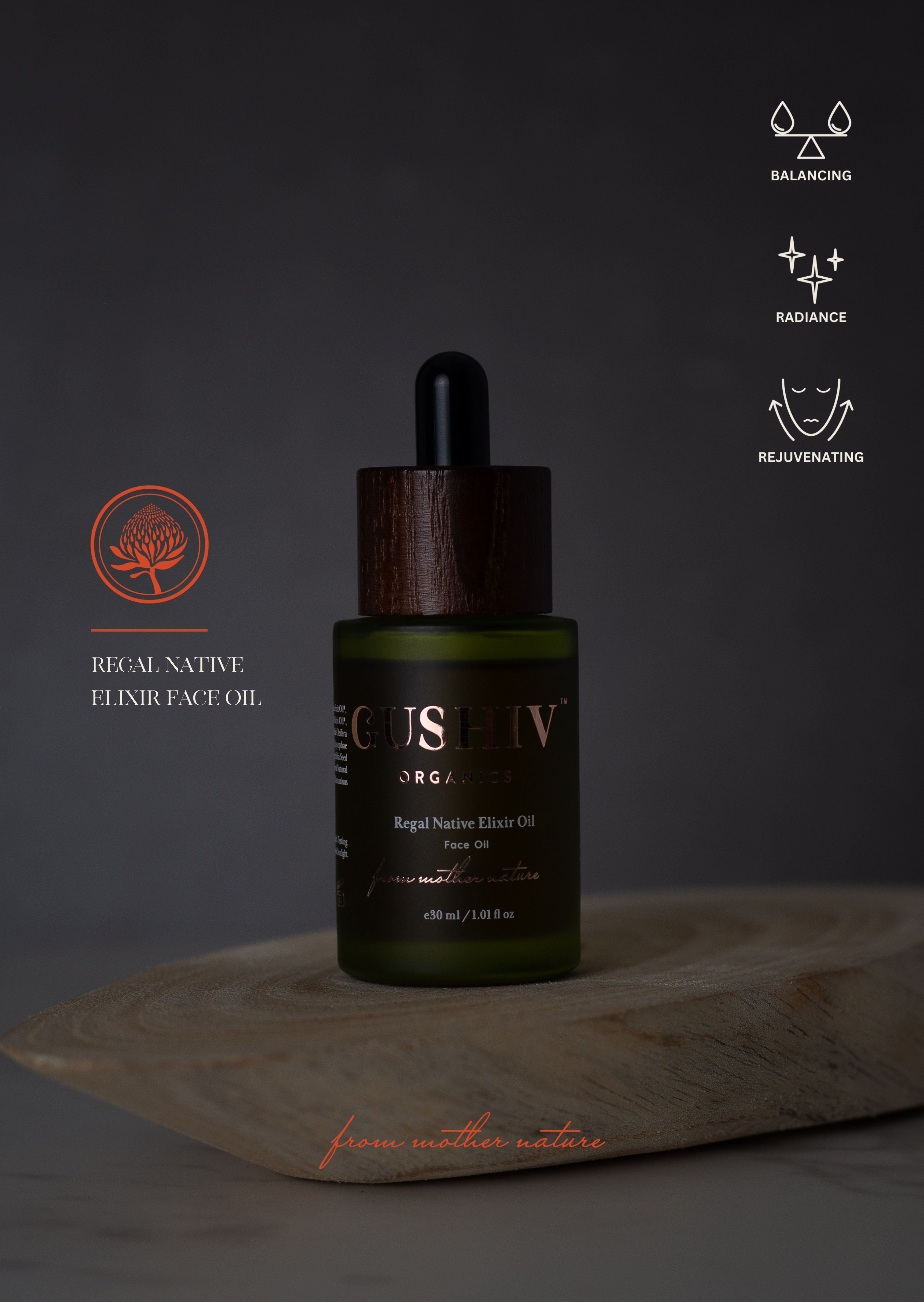 Regal Native Elixir Face Oil - Balancing | Regenerating | Radiance